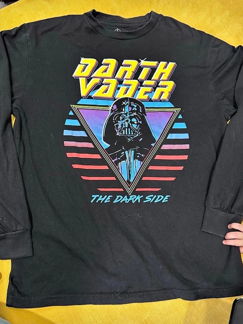 Disney Star Wars Darth Vader The Dark Side Graphic Long Sleeve unisex small